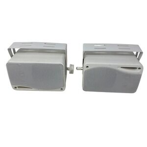 Lot 2 Pyle Speaker System OS White Hydra PLMR24 200W 3-Way Marine Grade Box Pair